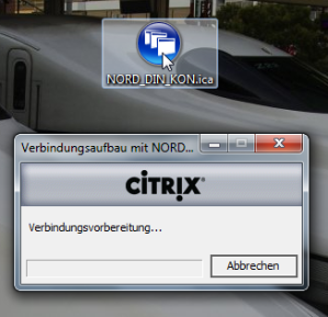 Citrix Xen App Web Plugin verbindet...